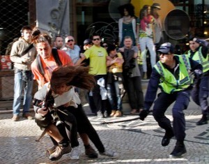 PSP: Agressões a manifestantes no Chiado resultam em dois processos disciplinares