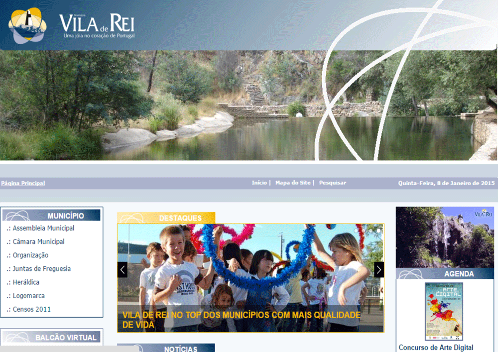 Vila de Rei: Website do Município regista novo recorde anual de visitas