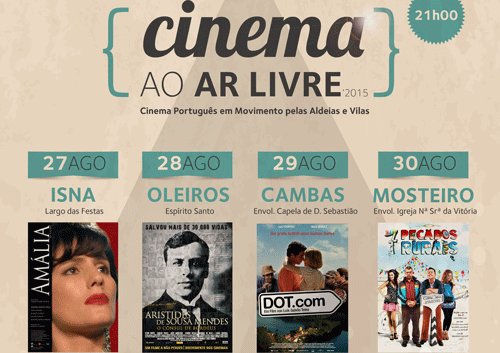 Oleiros com três dias de cinema ao ar livre