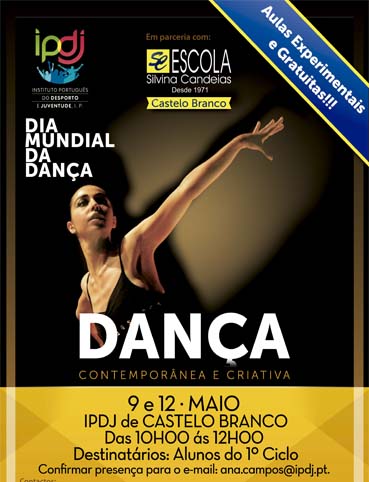 Castelo Branco com Oficina de Dança Contemporânea no IPDJ