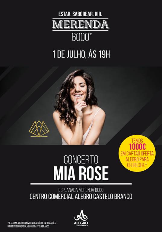 Alegro Castelo Branco com concerto de Mia Rose