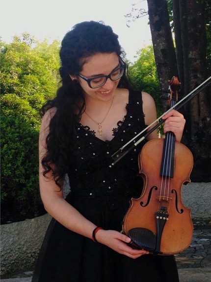 Mariana Monteiro, aluna de violino na ESART, representa Portugal na EFNYO