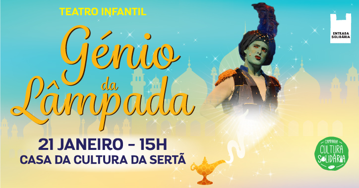 Sertã: Câmara promove teatro todos os meses, este domingo "O génio da Lâmpada"