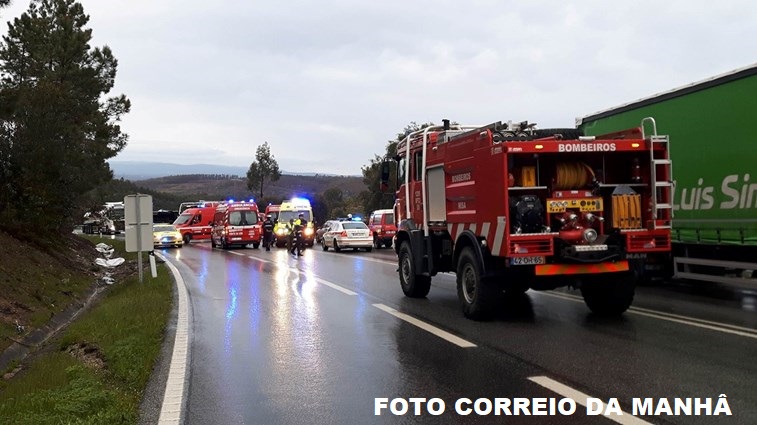 ATUALIZAÇÂO: 1 morto e 5 feridos graves em despiste de autocarro com estudantes