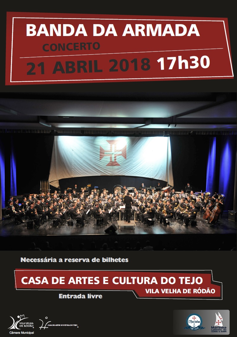 Vila Velha de Ródão: Banda da Armada em concerto na Casa de Artes