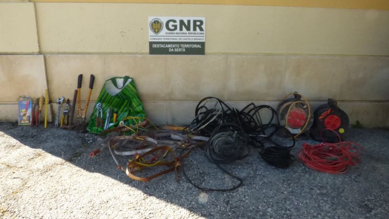 Proença-a-Nova: GNR identifica casal por furto de metais não preciosos