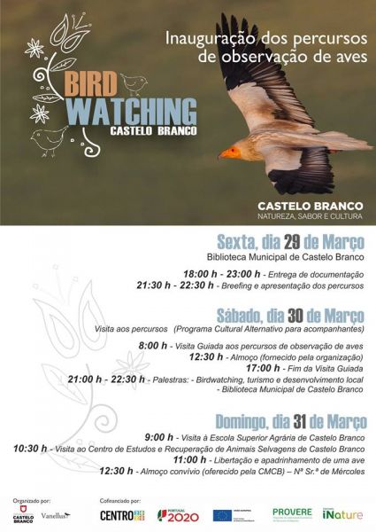 Castelo Branco: Autarquia lança Percursos de Observação de Aves