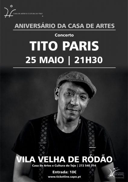 Vila Velha de Ródão: Concerto de Tito Paris assinala aniversário da CACTejo