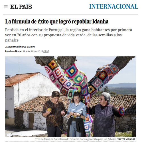 ‘El País’ destaca estratégia para repovoar Idanha-a-Nova 