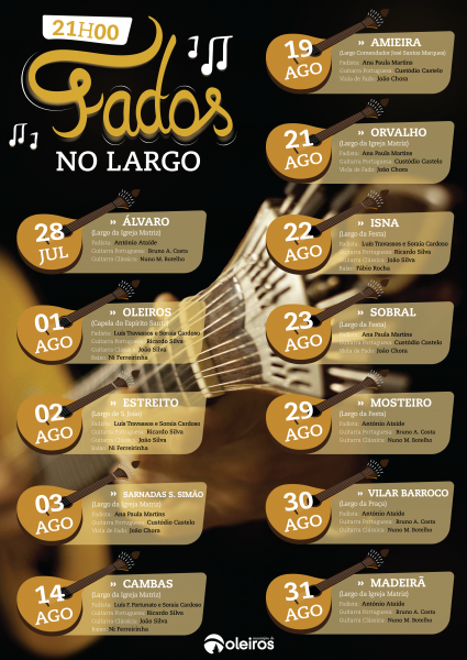 Oleiros recebe 12 concertos de Fado no concelho 