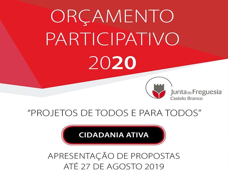 Junta de Freguesia de Castelo Branco promove Orçamento Participativo2020