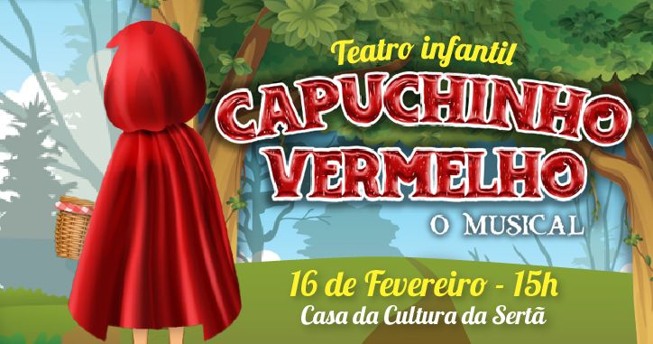 Câmara da Sertã promove peça de Teatro “Capuchinho Vermelho”