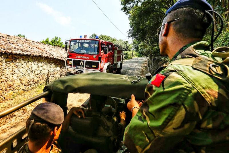 Incêndios: 180 militares reforçam ações de vigilância em apoio à Proteção Civil