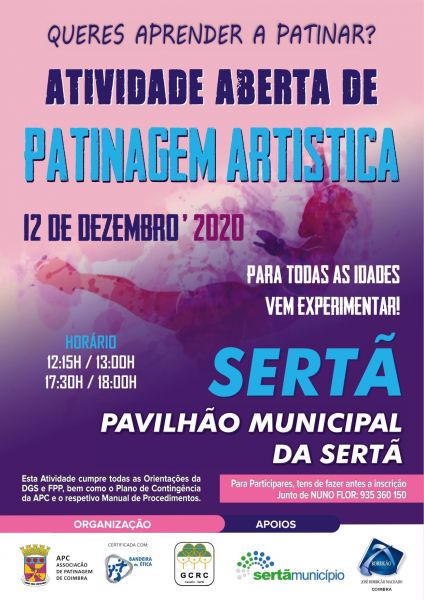 Sertã: Pavilhão com provas e atividade aberta de patinagem artística
