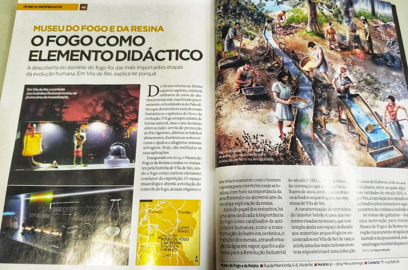 Museu do Fogo e da Resina de Vila de Rei em destaque na revista ‘National Geographic’