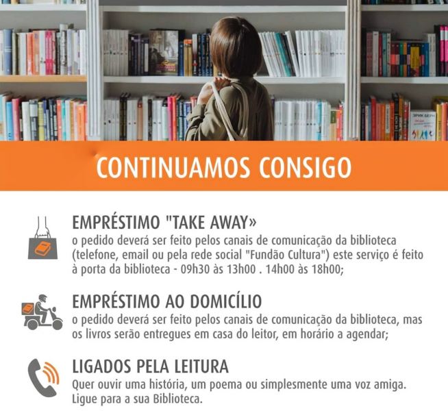 Fundão: Biblioteca Municipal entrega livros ao domicílio e “take-away”