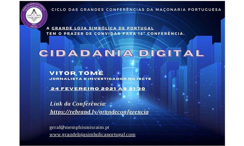 Maçonaria: Jornalista albicastrense palestrante na 12ª conferência da Grande Loja Simbólica de Portugal