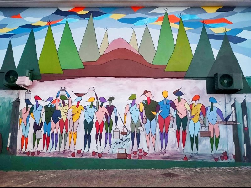 Castelo Branco: Artista João Robalo assina mural em Santo André das Tojeiras 