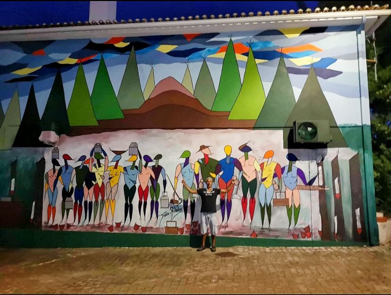 Castelo Branco: Artista João Robalo assina mural em Santo André das Tojeiras 