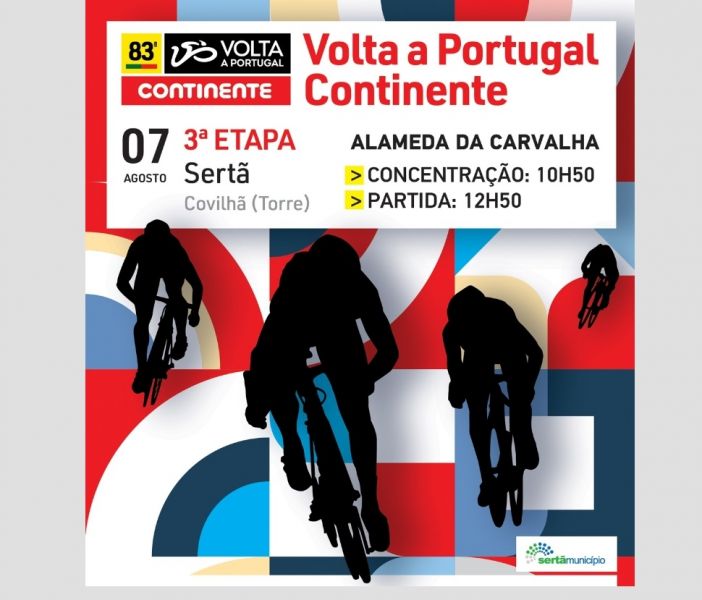 83.ª Volta a Portugal em Bicicleta arranca da Sertã dia 7 de Agosto 