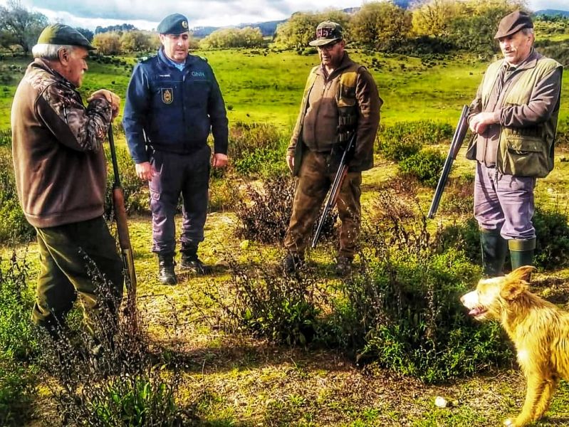 Penamacor: GNR realiza ação de prevenção e fiscalização a caçadores