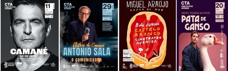 Castelo Branco: Camané, António Sala, Miguel Araújo e Pedro Mota atuam no Cine-Teatro Avenida