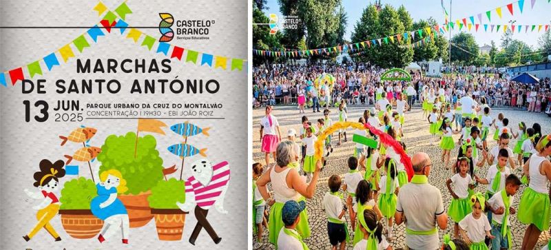 Castelo Branco: Marchas de Santo António e festas de final do ano letivo animam cidade
