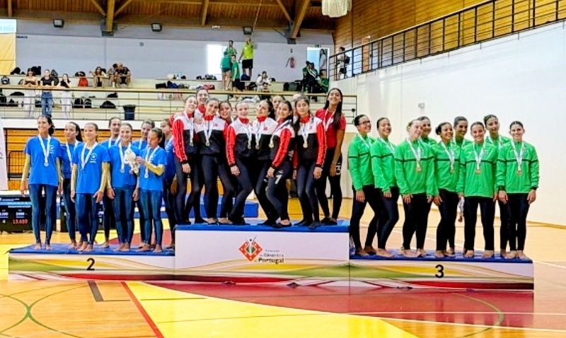 Castelo Branco: ZakiGym vence Campeonato Nacional em Juniores de Teamgym e é vice campeão em iniciados femininos e mistos