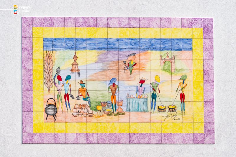 Castelo Branco: Mural de João Robalo homenageia ofícios e tradições em Alcains
