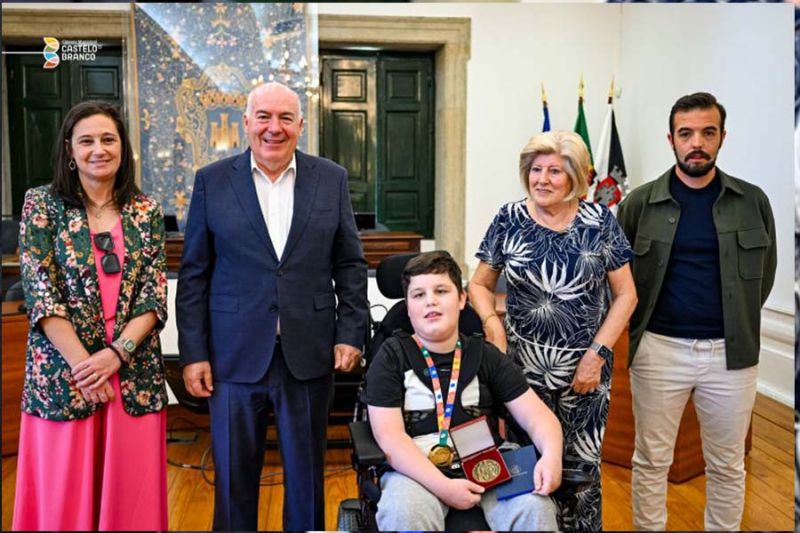 Município de Castelo Branco homenageia Campeão Nacional de Boccia
