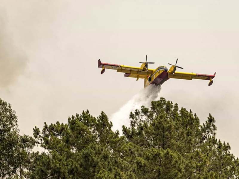 200 operacionais, 48 veículos e 11 meios aéreos combatem fogo em Vila de Rei