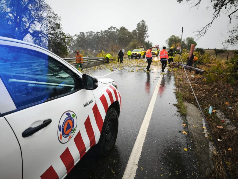 Mau Tempo: Proteção Civil de Castelo Branco  registou 28 ocorrências em duas horas 



