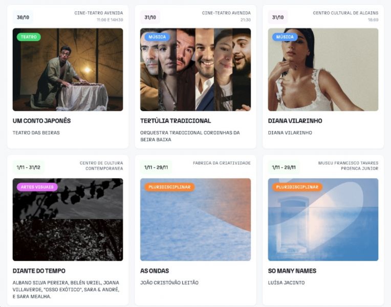 “Castelo Branco Cultura” tem novo site